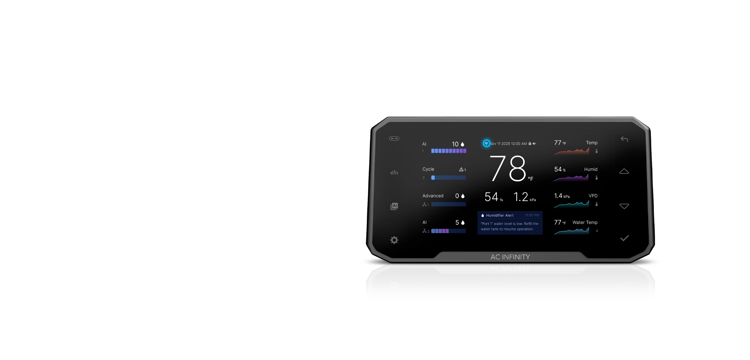 Cloudcom 6 — Wi-Fi icon highlighted in the status bar