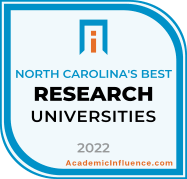 North Carolina's Best Colleges and Universities 2021 badge