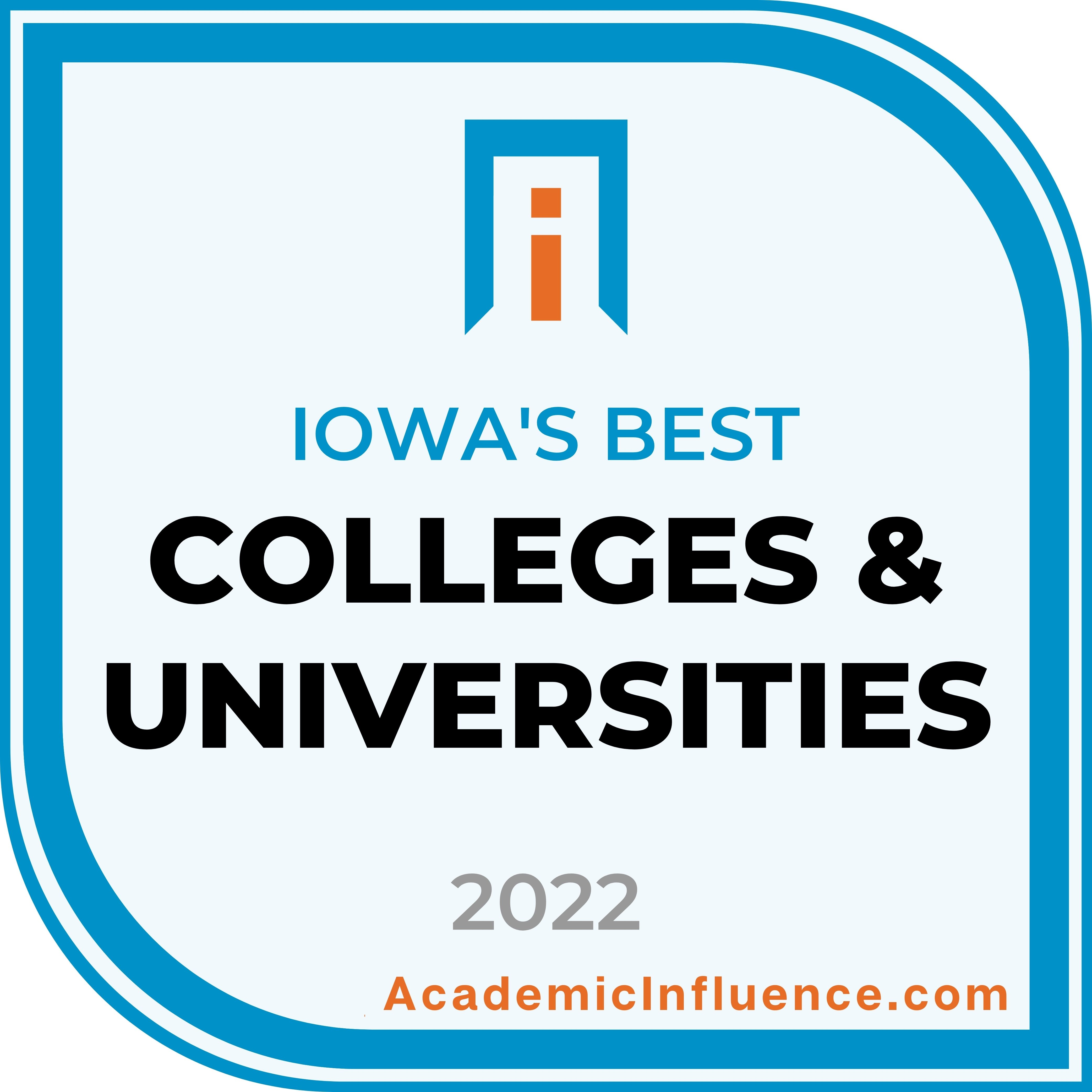 Iowa’s Best Colleges & Universities of 2021 Academic Influence