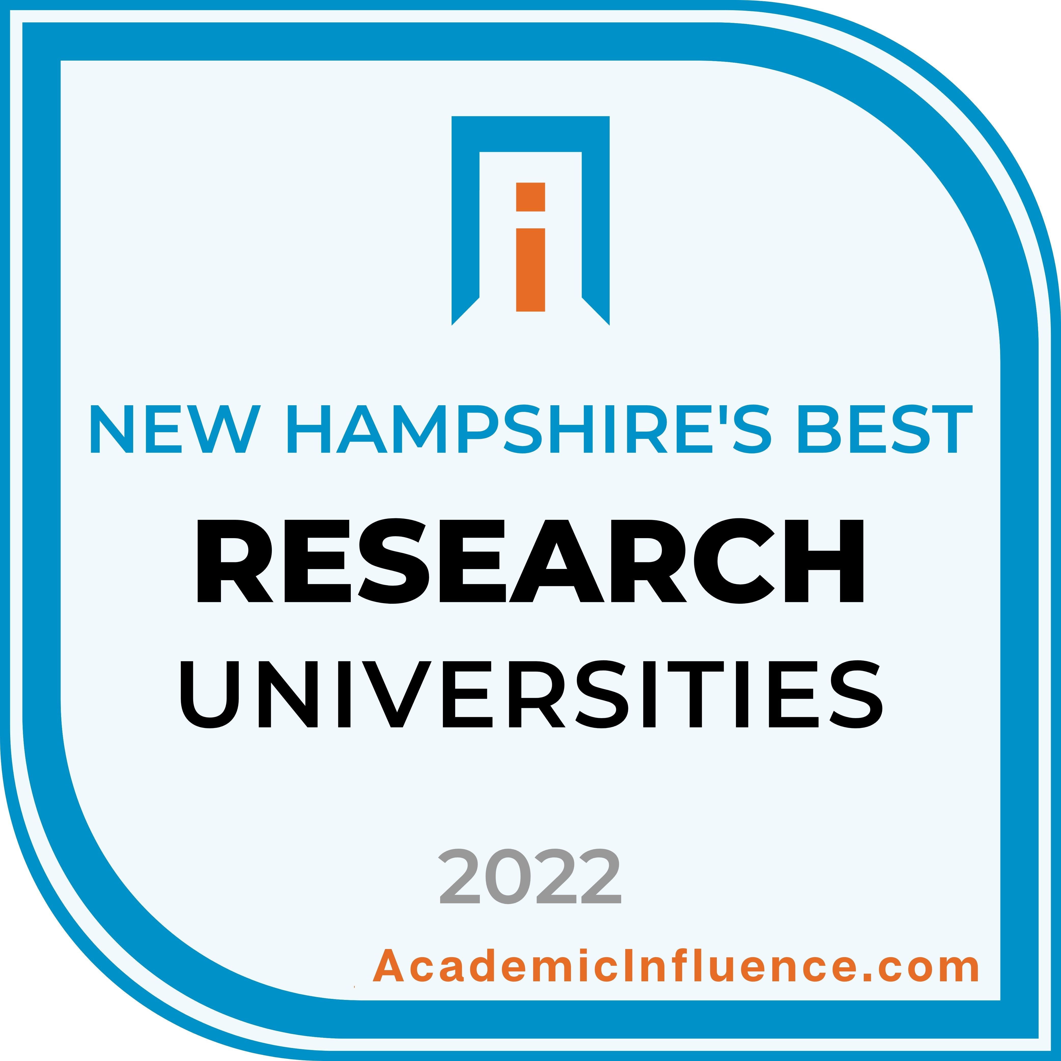 New Hampshire’s Best Research Universities of 2021 Academic Influence