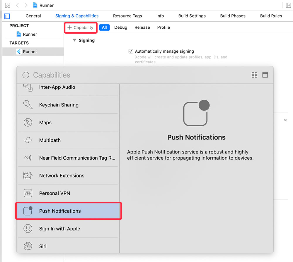 adding flutter push notifcations to flutter apps