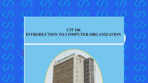 Introduction to Computer Organisation and Architecture Cover