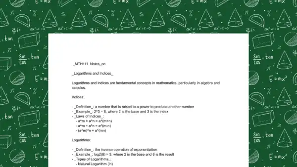 Essential Math Concepts: Notes and Quizzes Cover