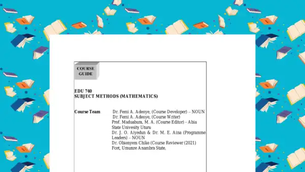 Subject Methods in Mathematics Education Cover