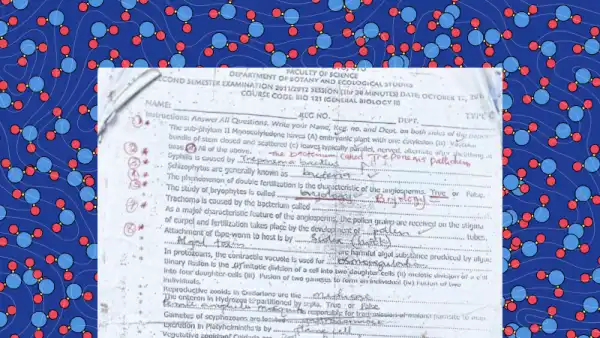 General Biology II Examination Questions Cover