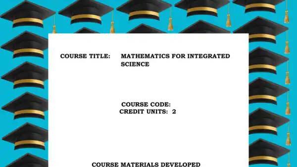 Mathematics for Integrated Science Education Cover