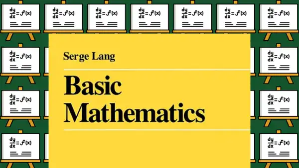 Serge Lang's Essential Basic Mathematics Textbook Cover