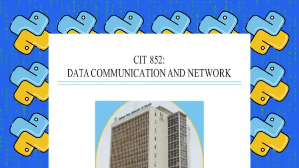 Data Communication and Network Course Guide Cover