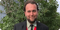 James Williams, Author and Presenter with Autism logo