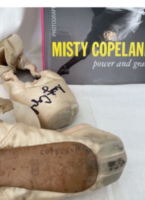 signed pointe shoes