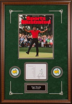 Auction Page Tiger Woods Masters Scorecard Display