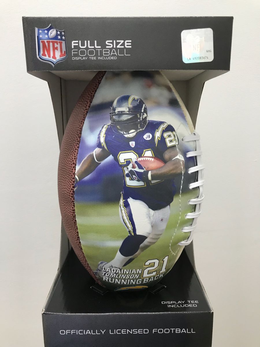 ladainian tomlinson hall of fame commemorative football