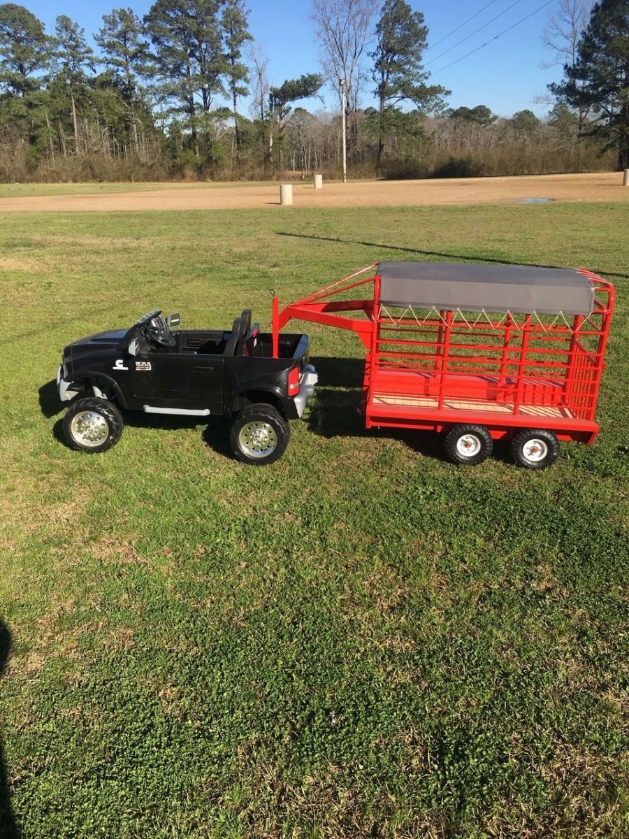 kids ride on truck with trailer