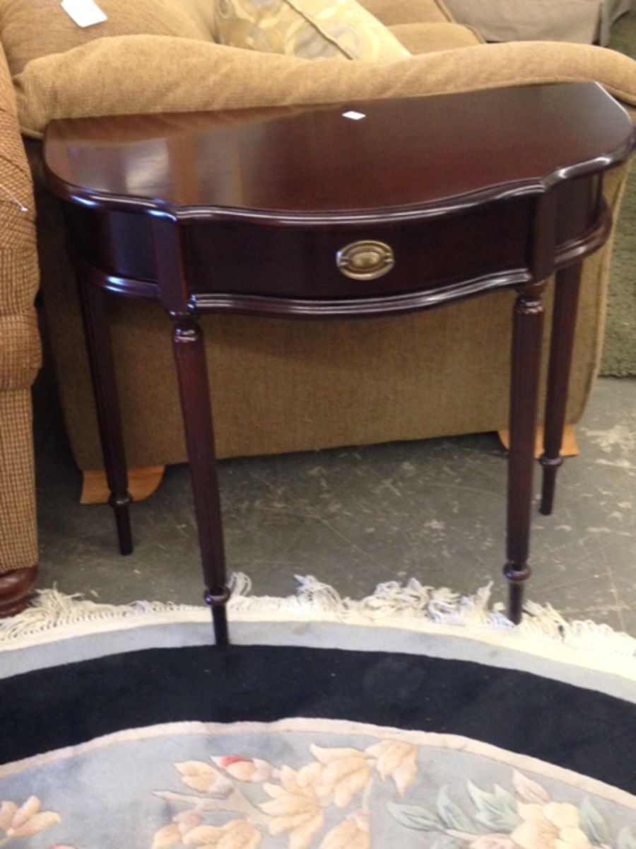 Auction Page Bombay Half Moon Hall Table