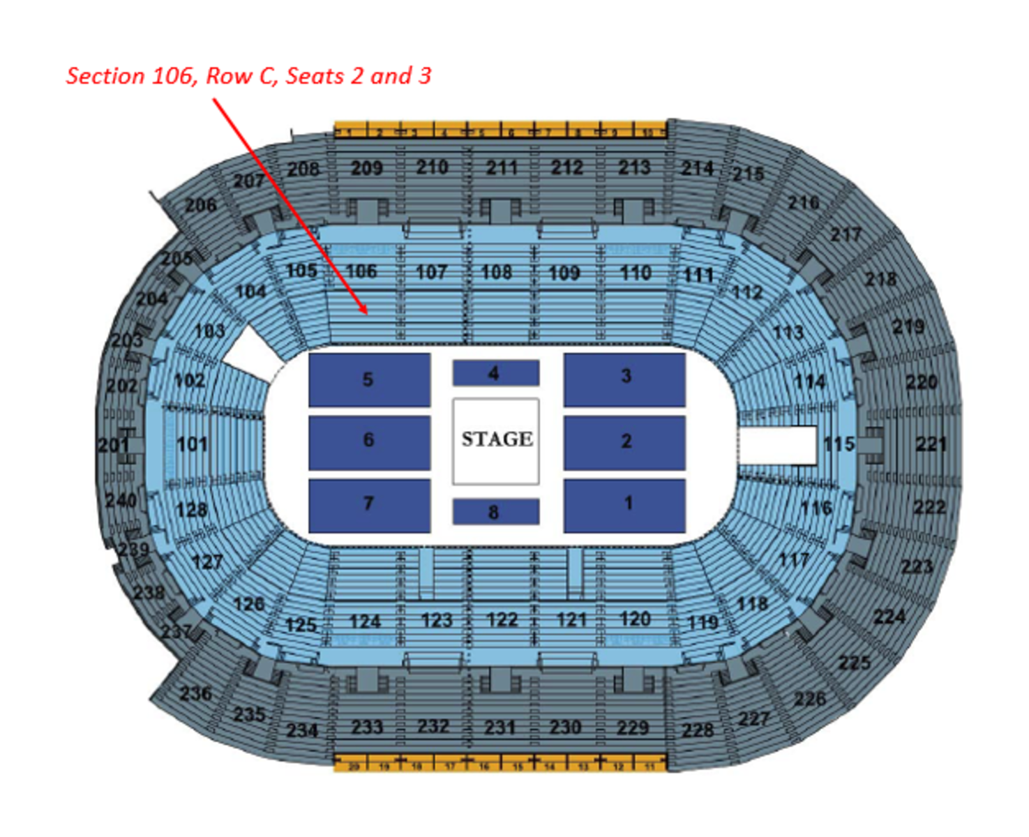 Reynolds Stadium Seating Chart