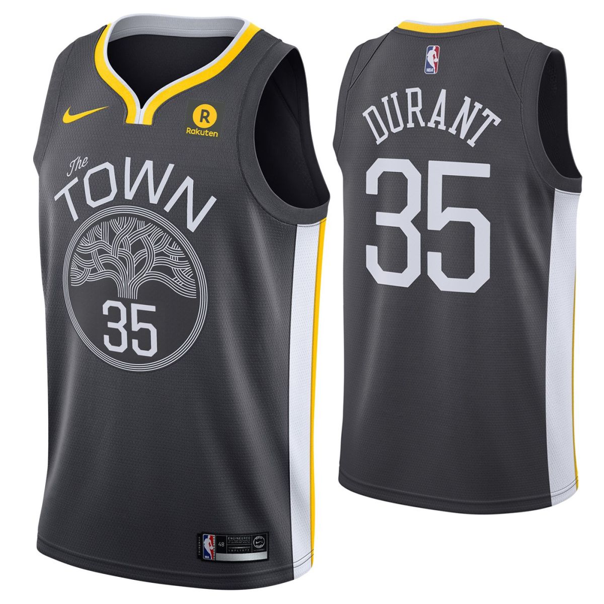 kevin durant black warriors jersey