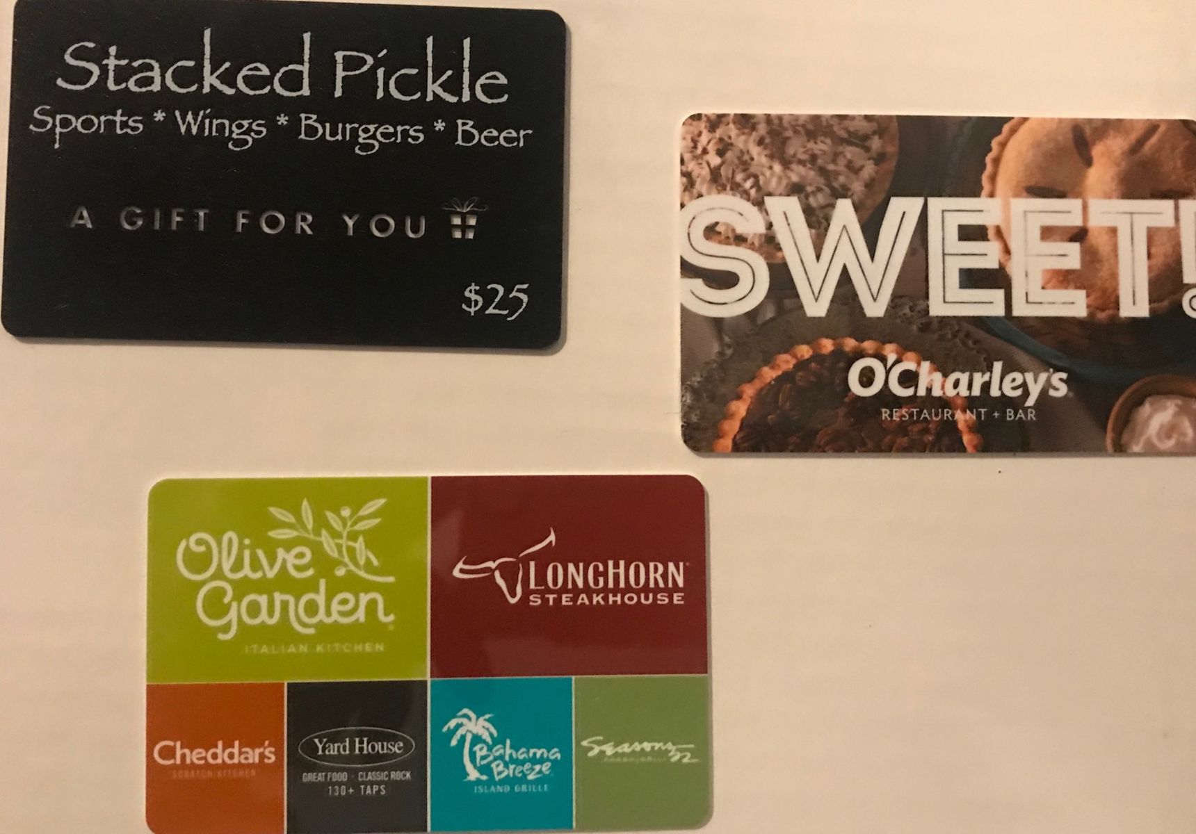 Auction Page Olive Garden Stacked Pickle And O Charleys