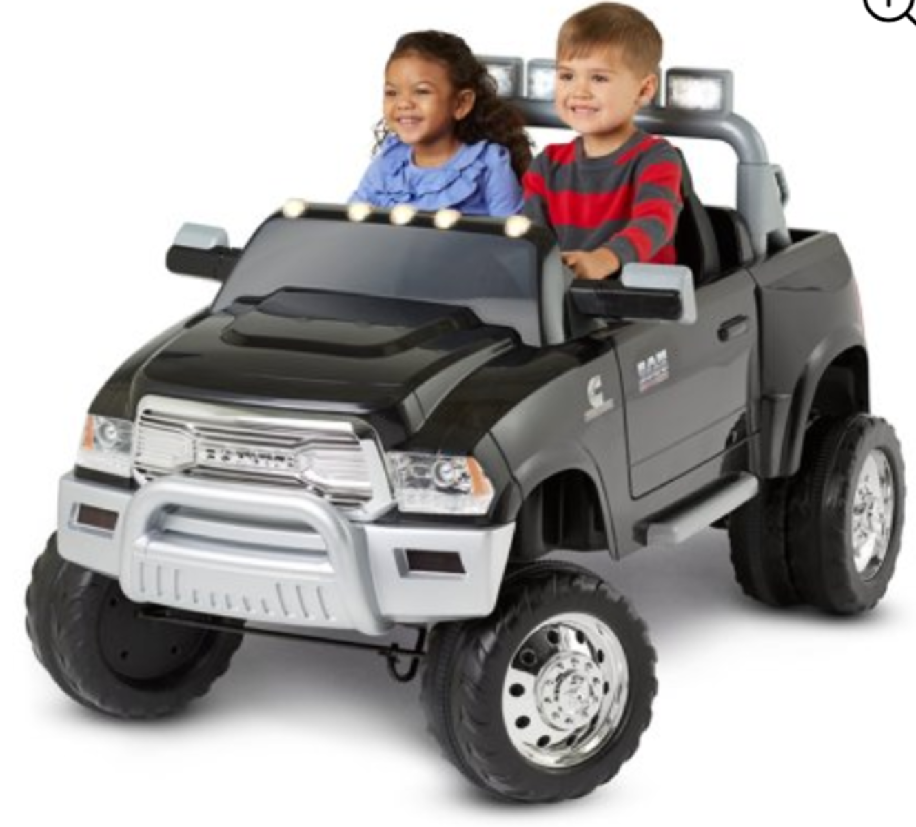 kid trax truck with trailer