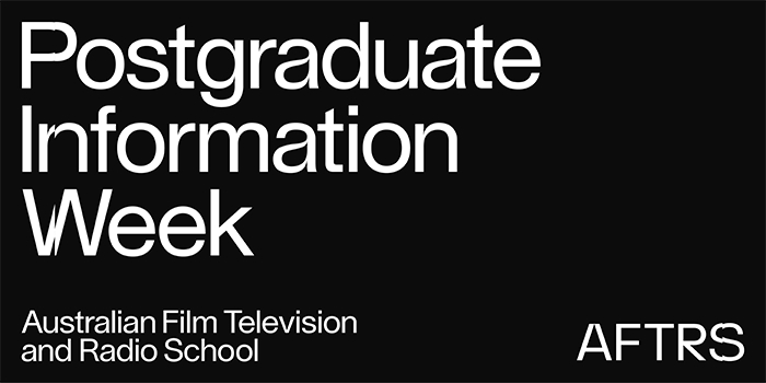 AFTRS Virtual Postgraduate Information Week event logo