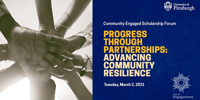 2021 Community Engaged Scholarship Forum event logo