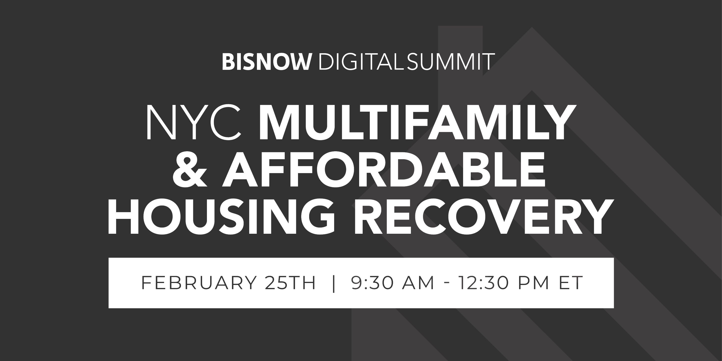 NYC Multifamily & Affordable Housing Recovery event logo