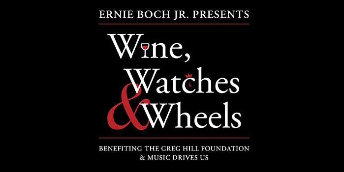 Wine, Watches and Wheels event logo