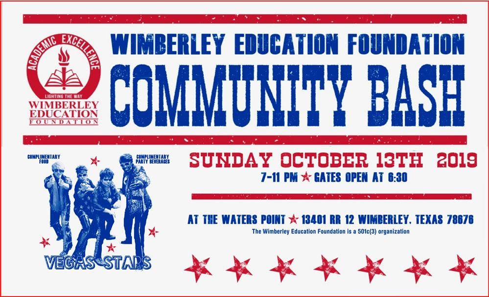 Wimberley Community Bash event logo