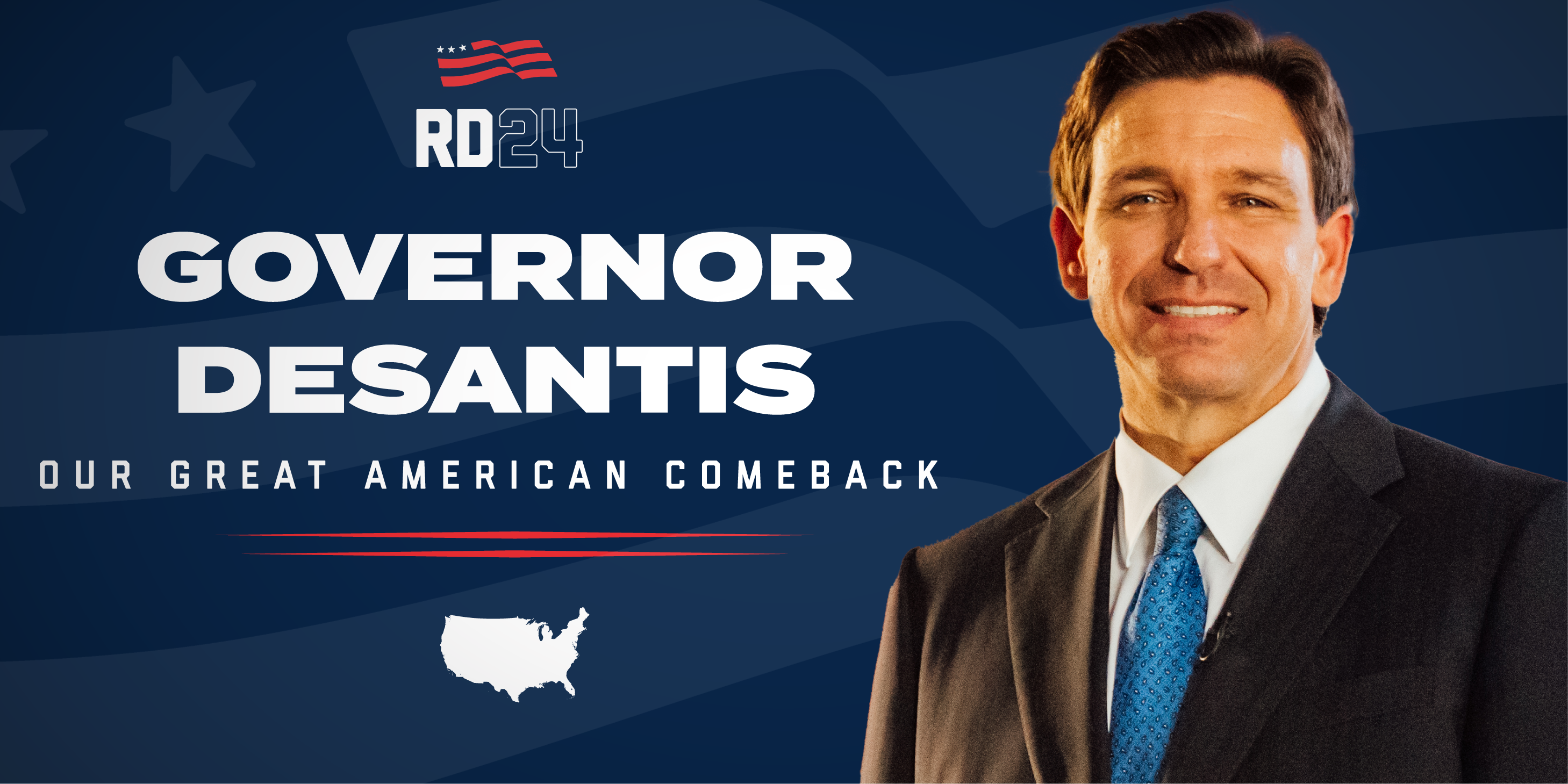 Laconia, New Hampshire — Our Great American Comeback with Gov. Ron DeSantis & First Lady Casey DeSantis  event logo