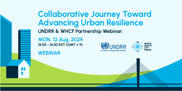 UNDRR & WHCF Partnership WEBINAR event logo