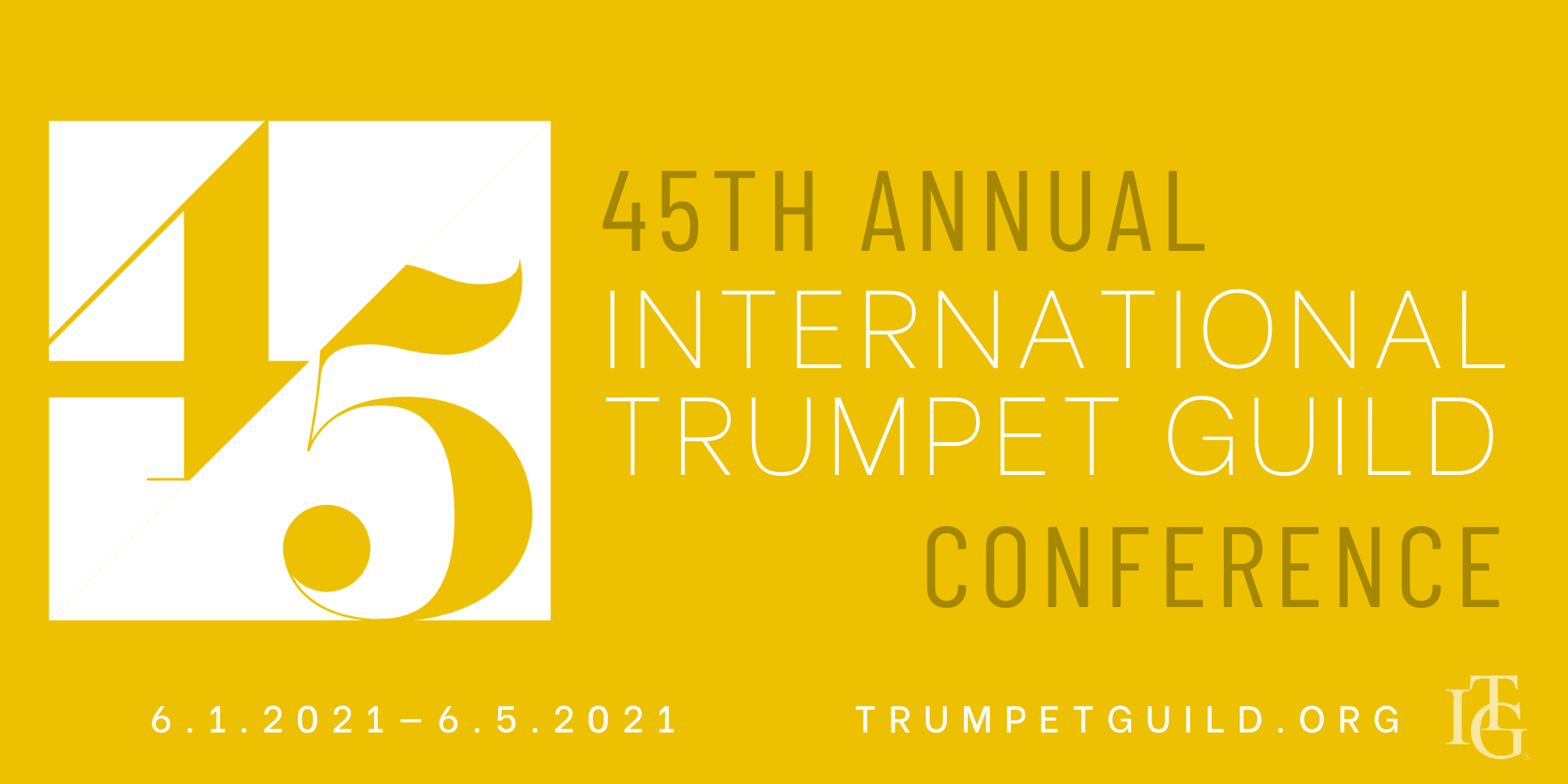 45th Annual International Trumpet Guild Conference event logo