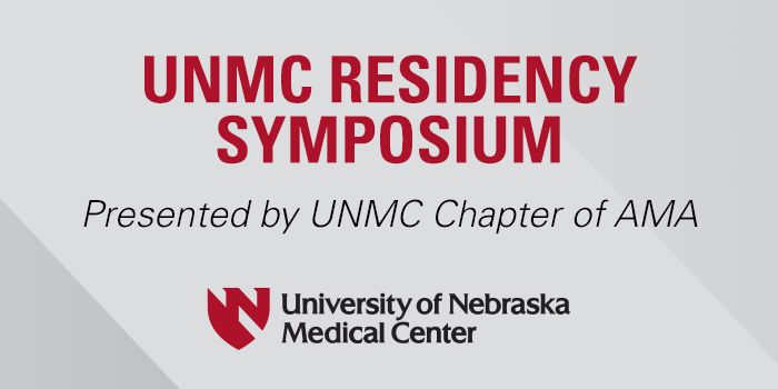 UNMC Residency Symposium event logo