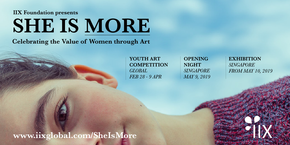 SHE IS MORE Exhibition Opening Night event logo