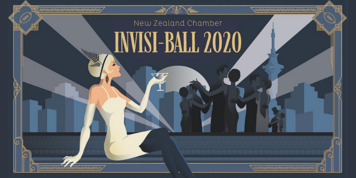 The New Zealand Chamber’s InvisiBall event logo