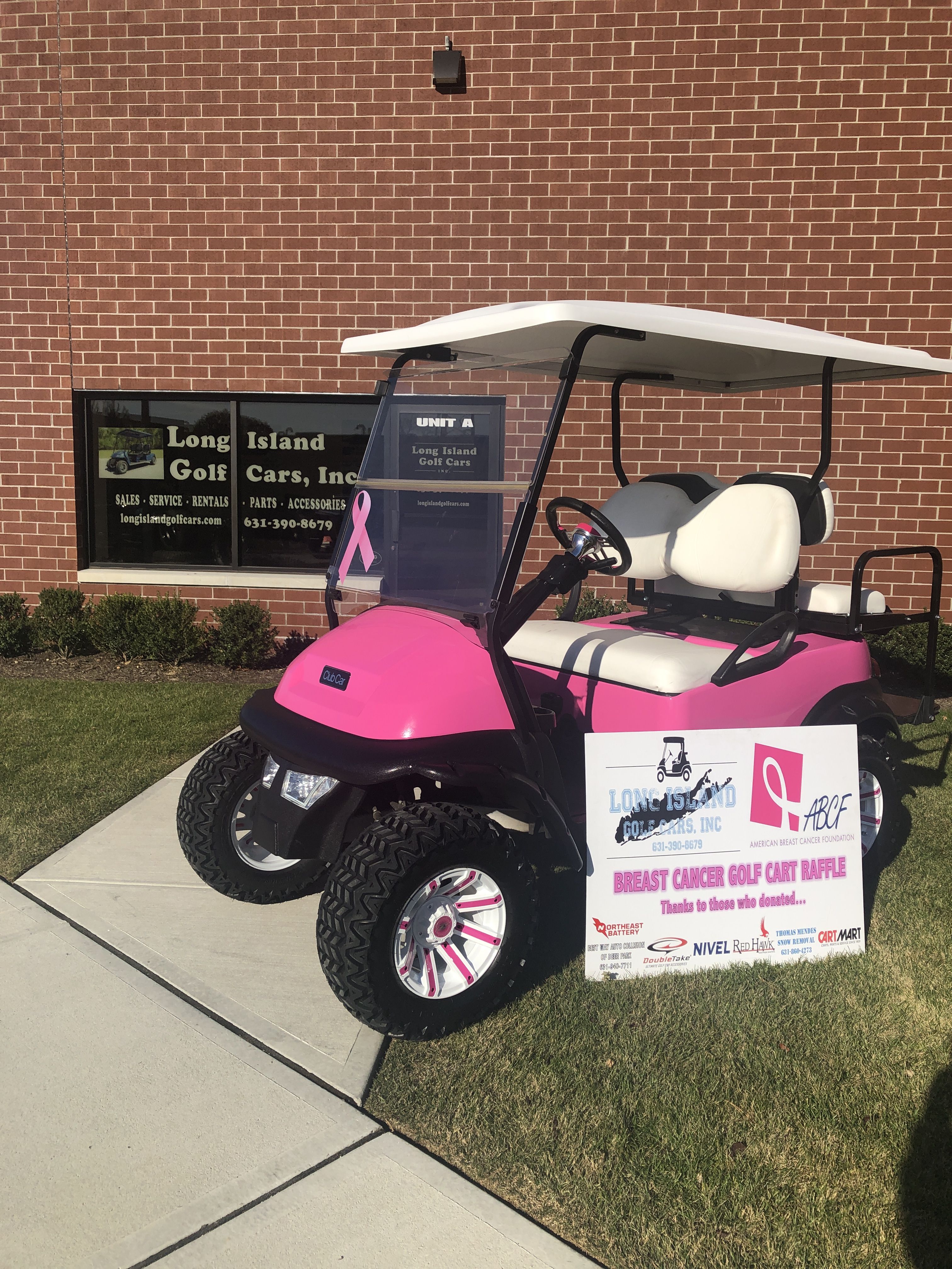 Pink Golf Cart Raffle Benefiting ABCF event logo