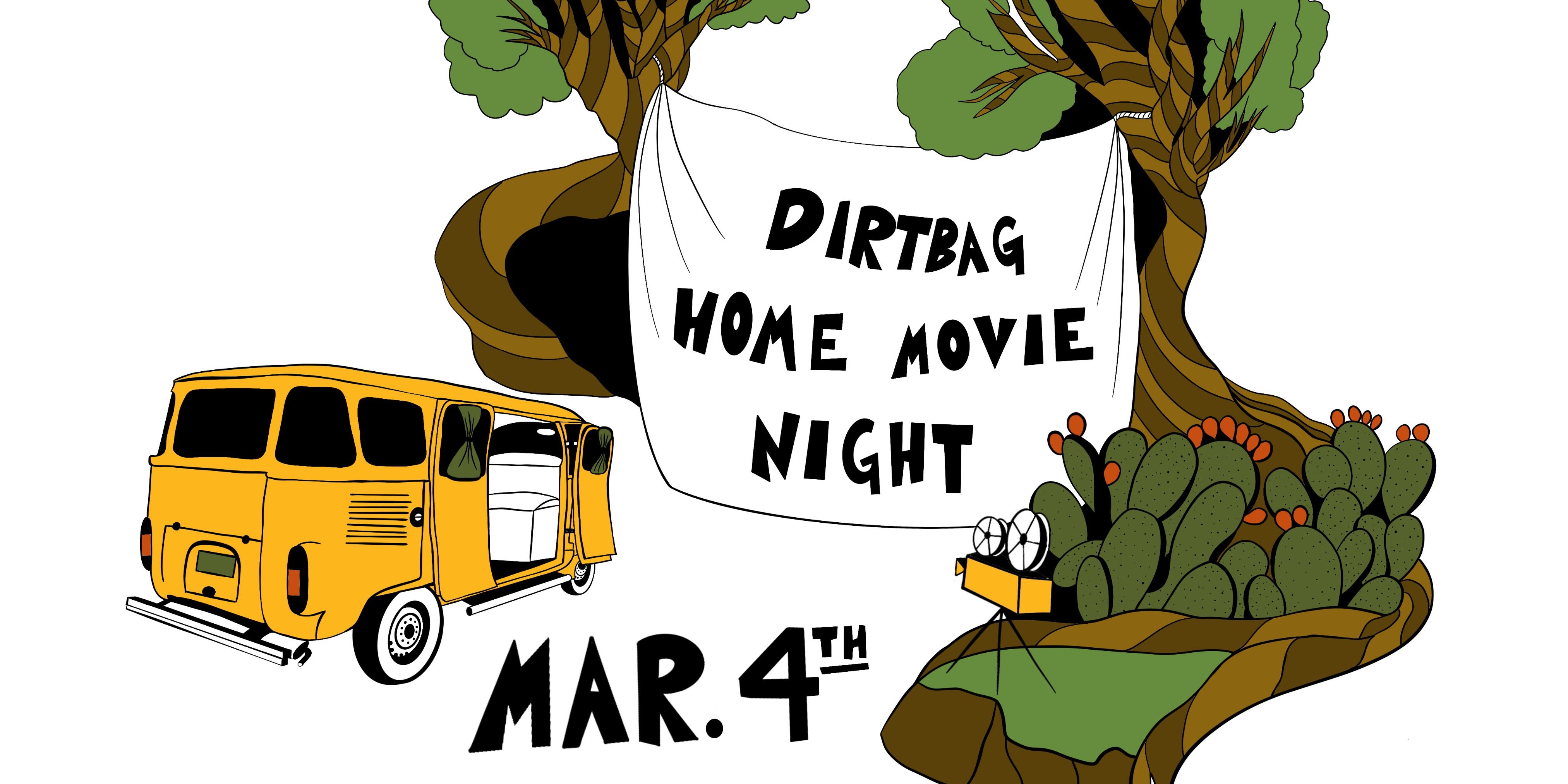 Dirtbag Home Movie Night Silent Auction event logo