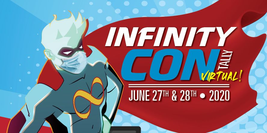 Infinity Con Tally Goes Virtual event logo