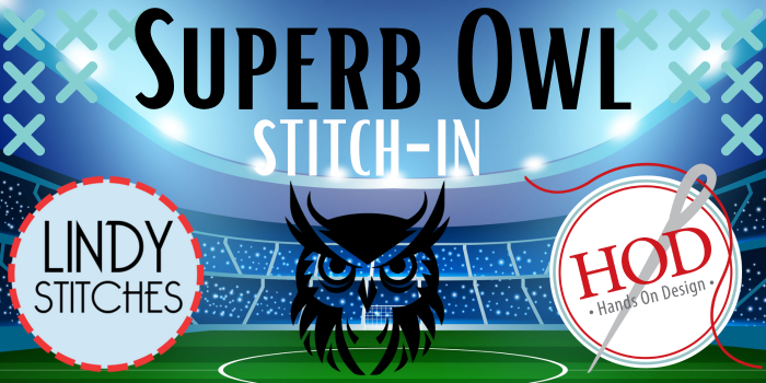 Superb Owl Stitch-In event logo