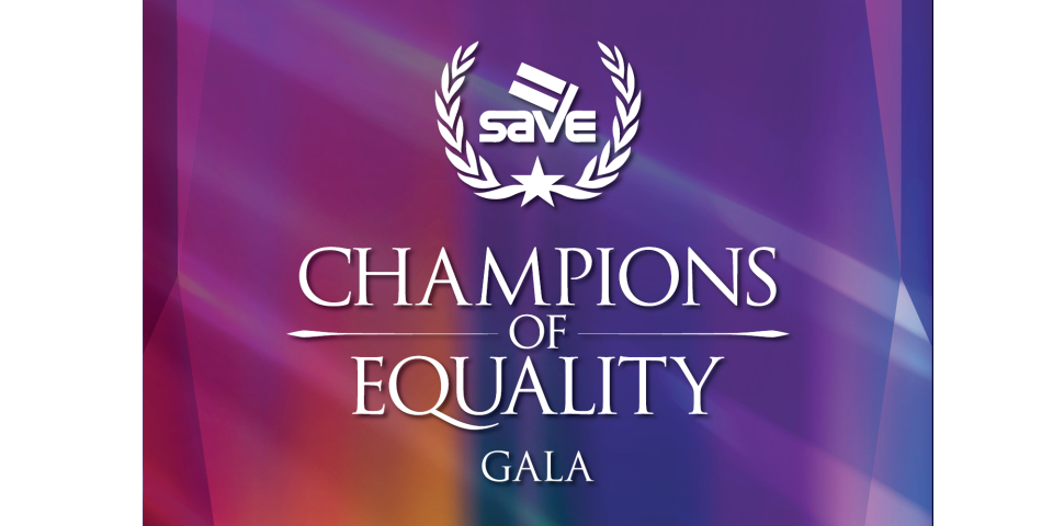 2021 SAVE Champions of Equality Virtual Gala event logo