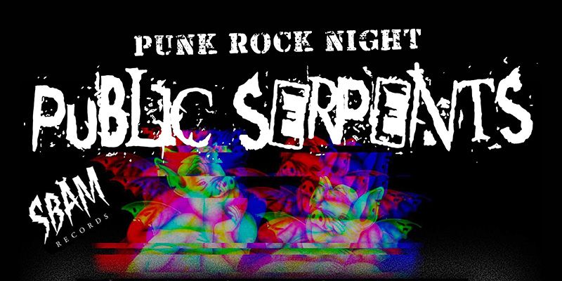 PUBLIC SERPENTS, Sundown, Tone Zone Skam event logo