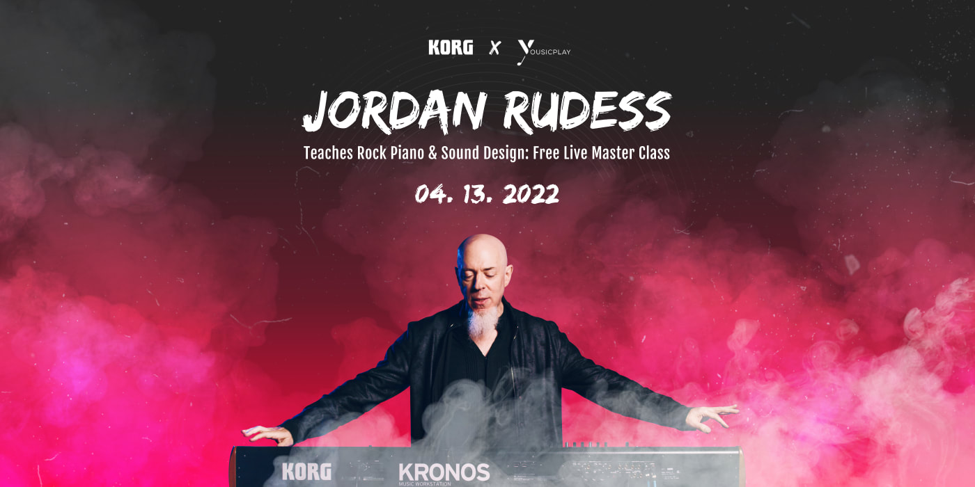 Jordan Rudess Teaches Rock Piano & Sound Design event logo