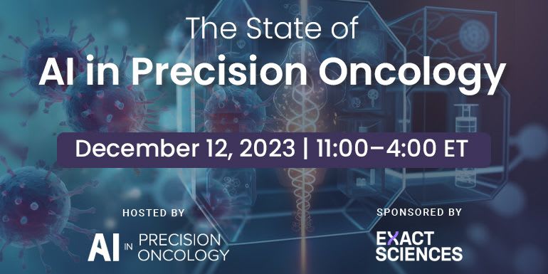 The State of AI in Precision Oncology 2023 event logo