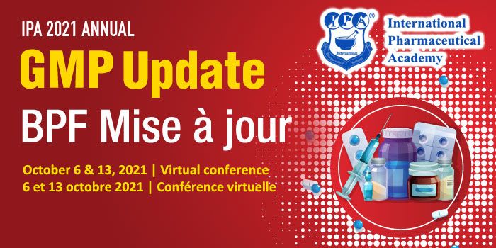 IPA Annual GMP Update 2021 - Day 1 event logo