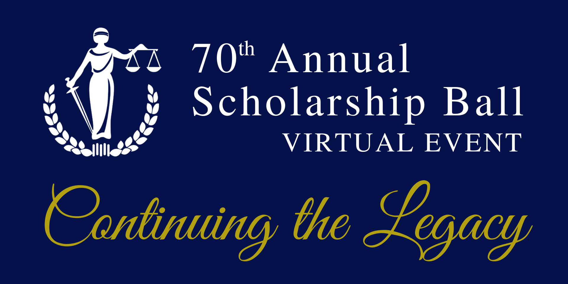 HBAF 70th Annual Scholarship Ball: Virtual Event event logo