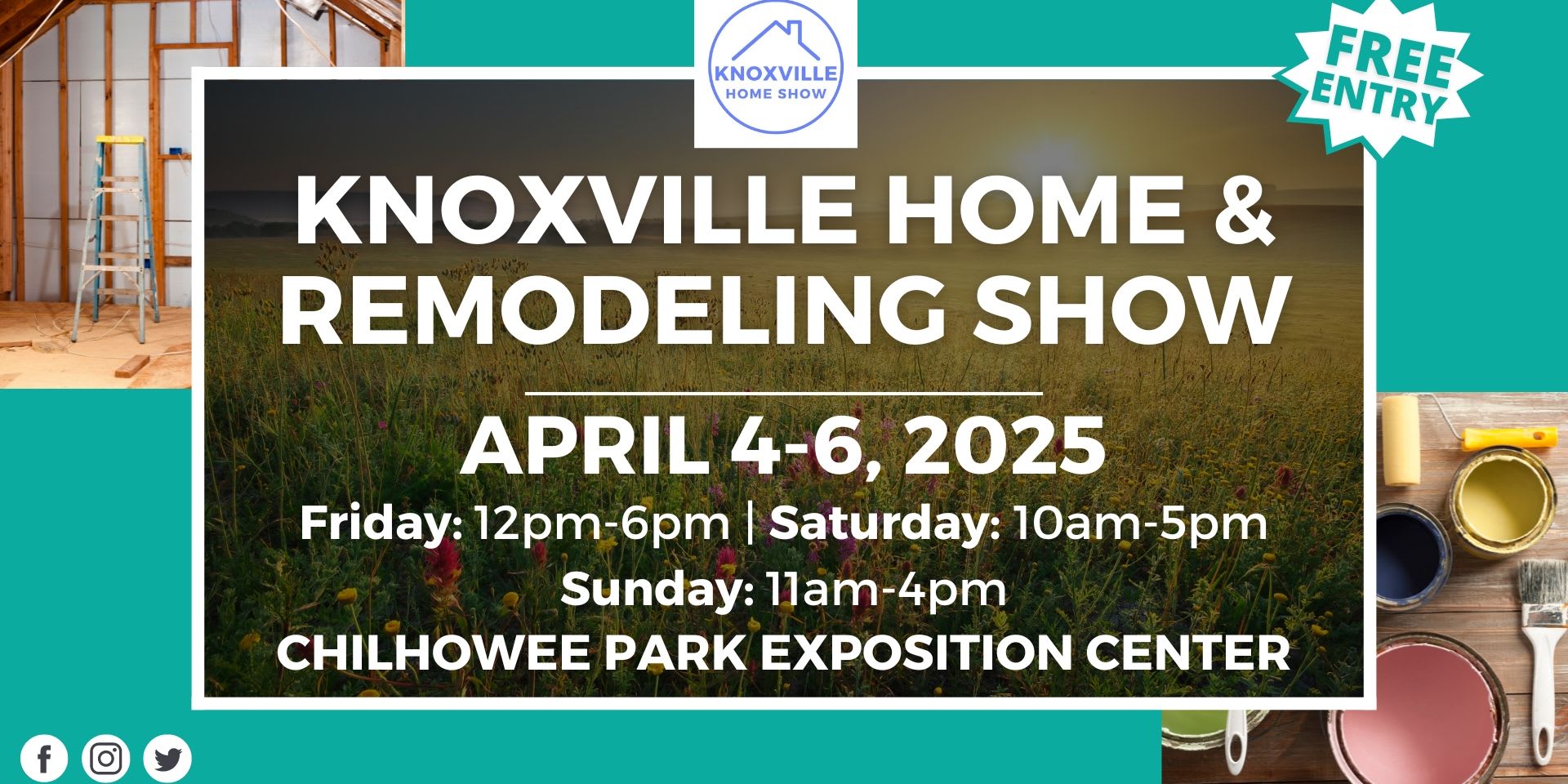 Knoxville Home & Remodeling Show, April 2025 event logo