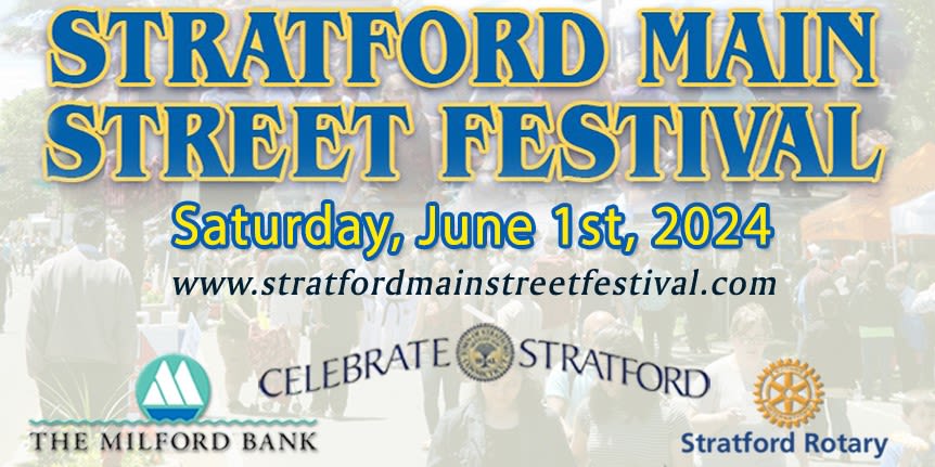 2024 Stratford Main Street Festival event logo