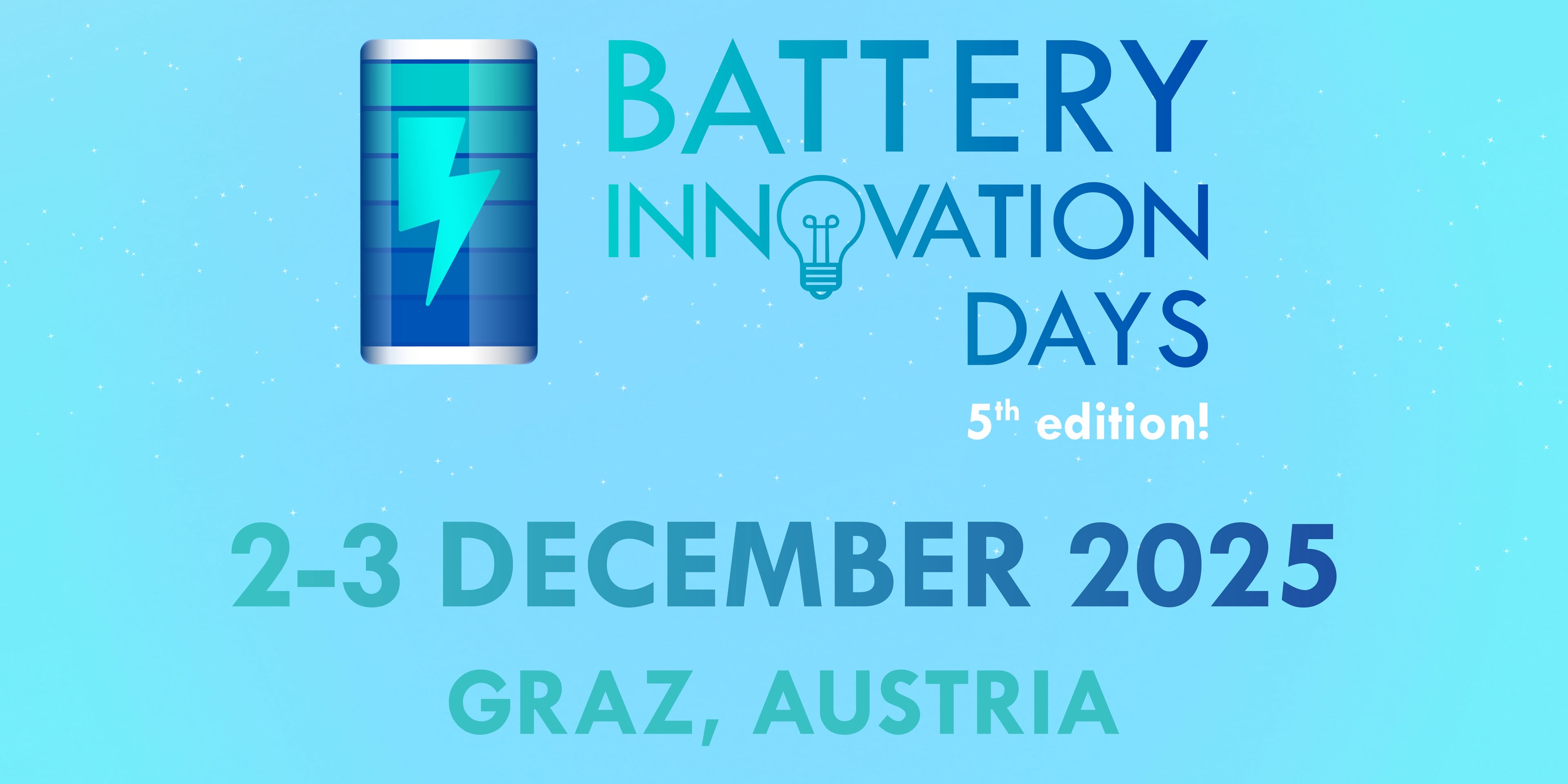 Battery Innovation Days 2025 event logo