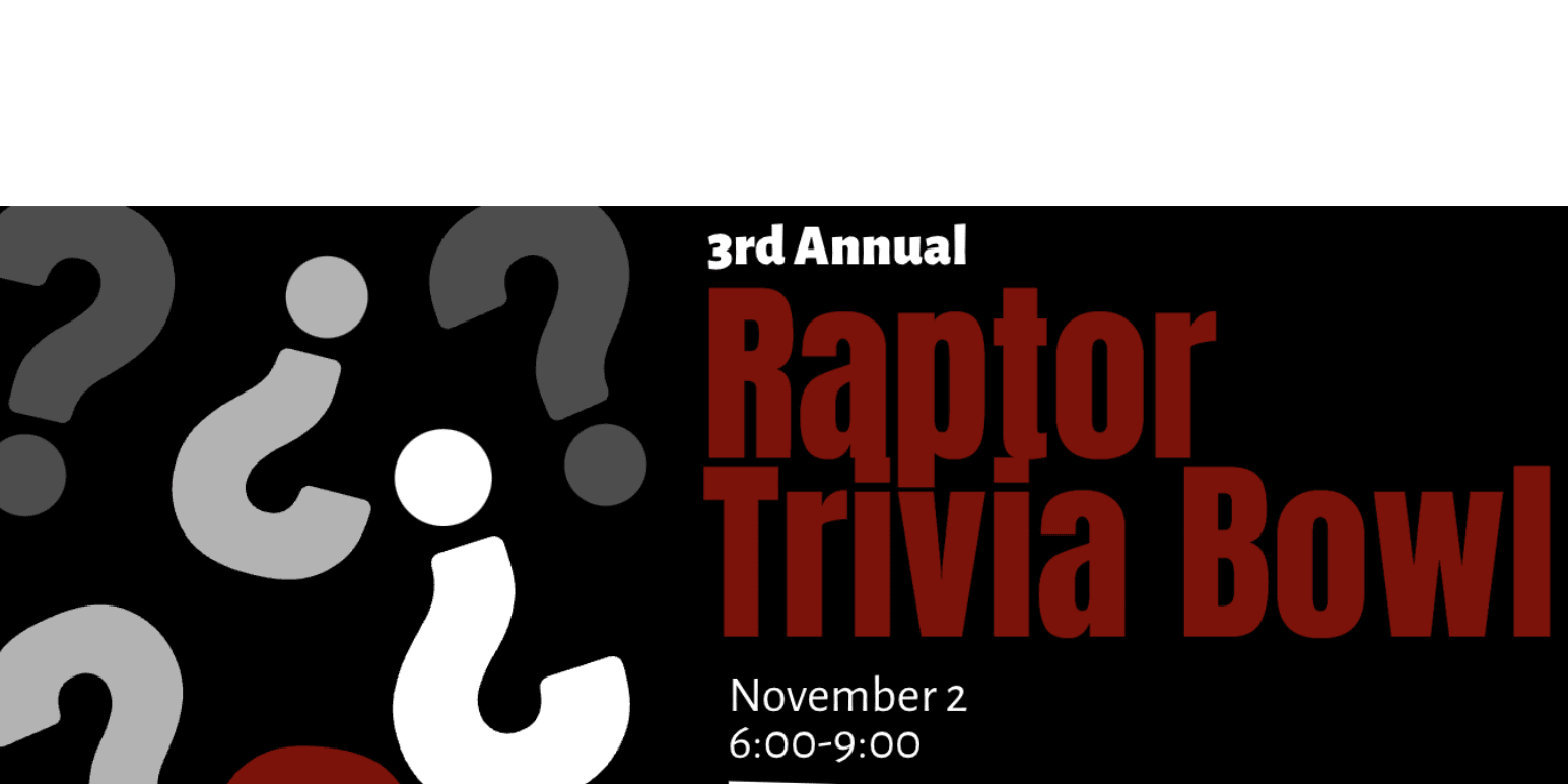 3rd Annual Raptor Trivia Bowl event logo