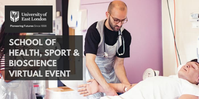 School of Health, Sport & Bioscience Virtual Showcase (6 April 2023) event logo