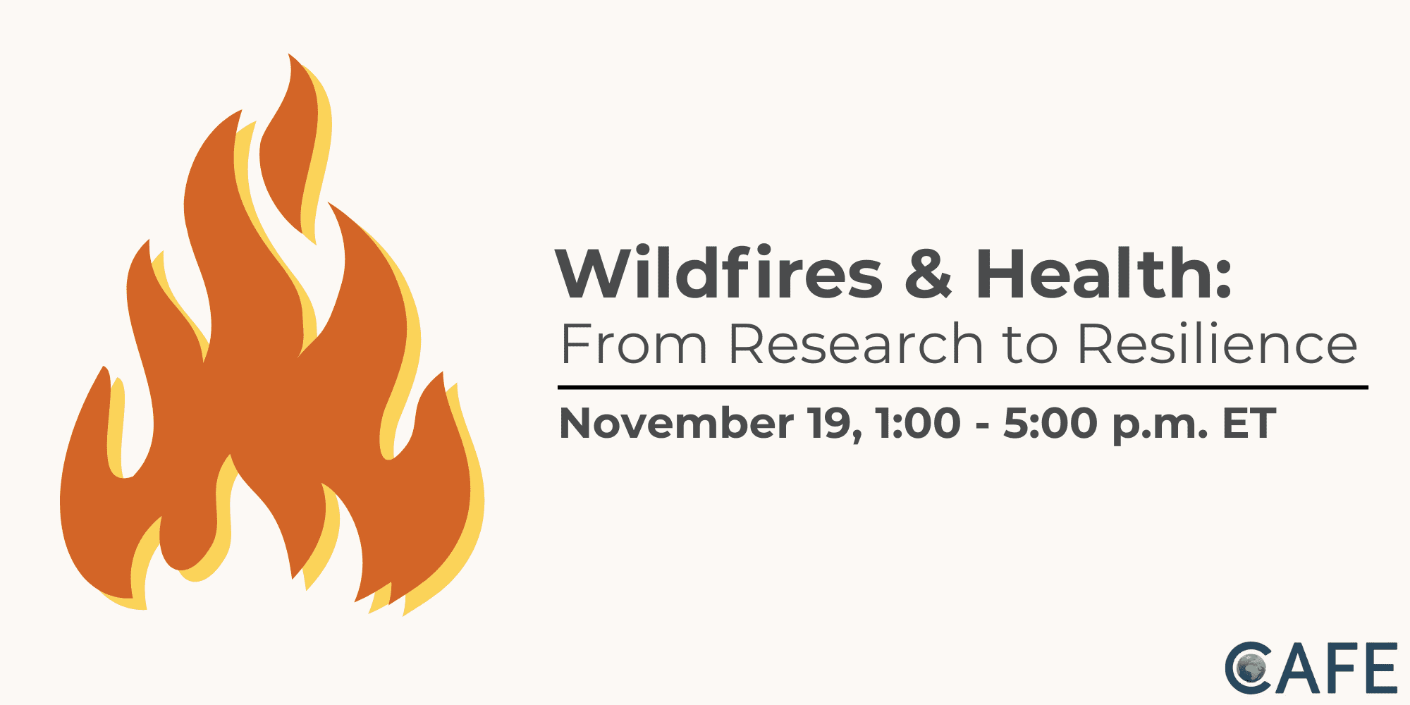 Wildfires & Health: From Research to Resilience event logo