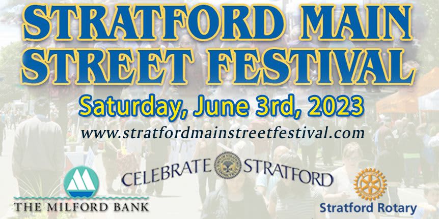 2023 Stratford Main Street Festival event logo
